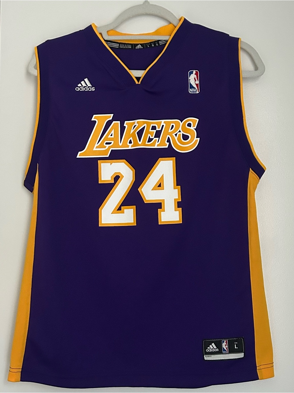 adidas Kobe Bryant Lakers #24 Basketball Jersey
